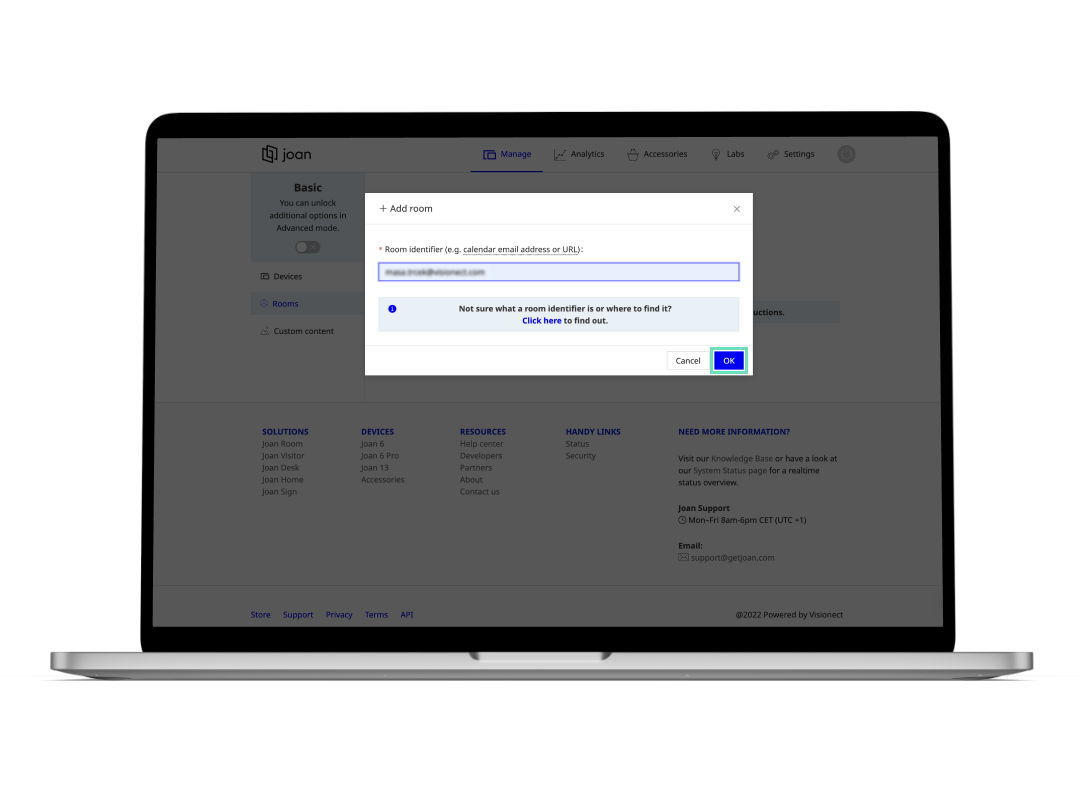 Connect joan with a free google email account